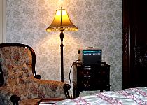 Purifier in use in a hotel room